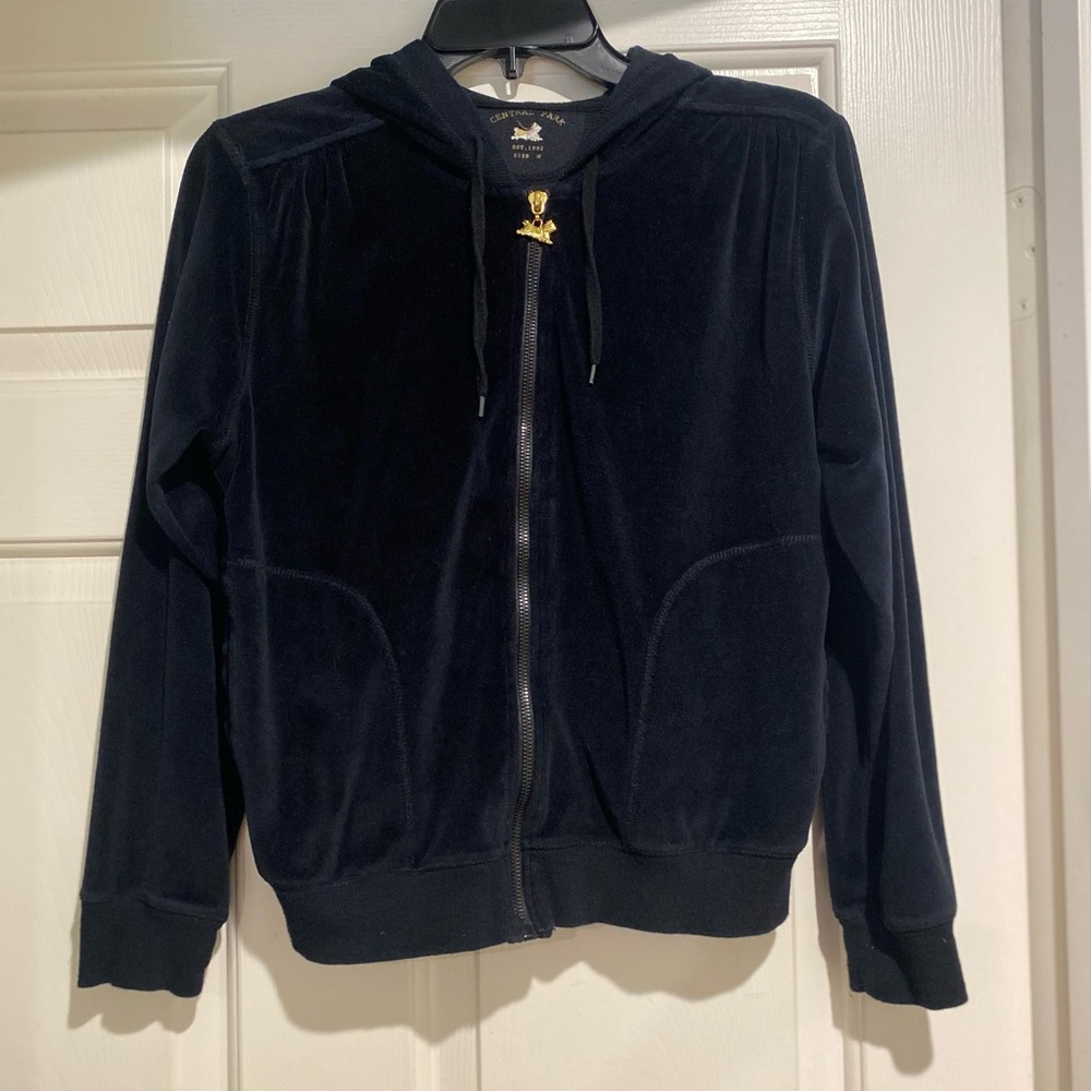 💥Central Park velour hoodie medium